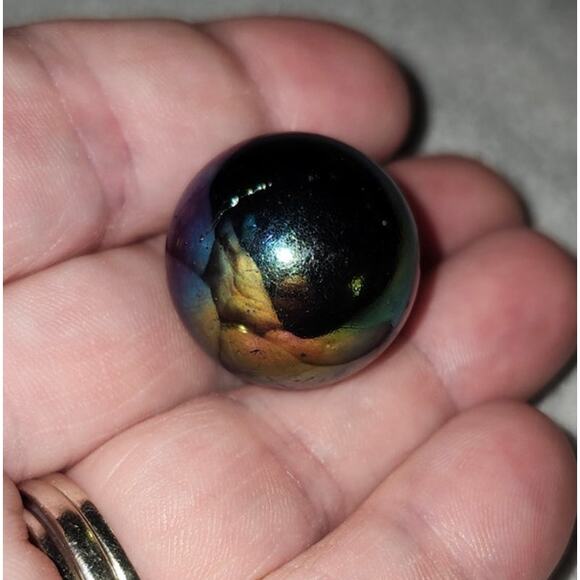 Pokemon Meowth 52 Marble First Edition Iridescent Holo Glass Vintage 2000 - Picture 4 of 7